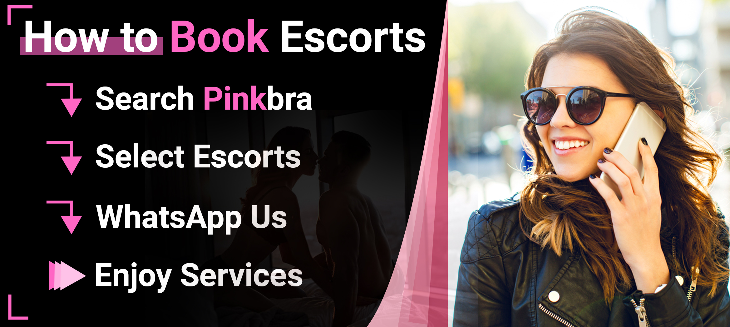 How to book Escorts from Pinkbra